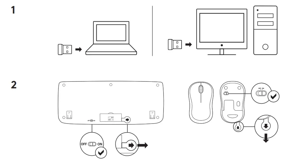 logitech WIRELESS COMBO - MOUSE