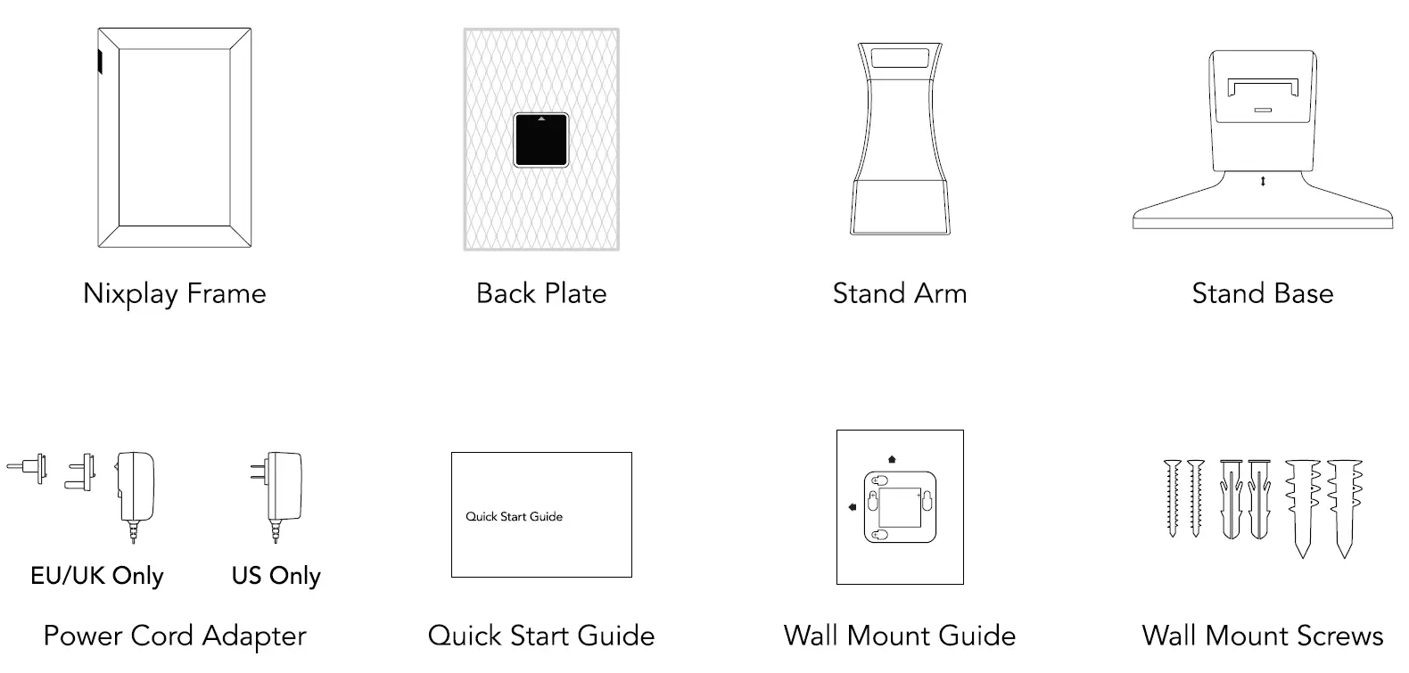 nixplay W10K Wifi Digital Photo Frame FIG 1