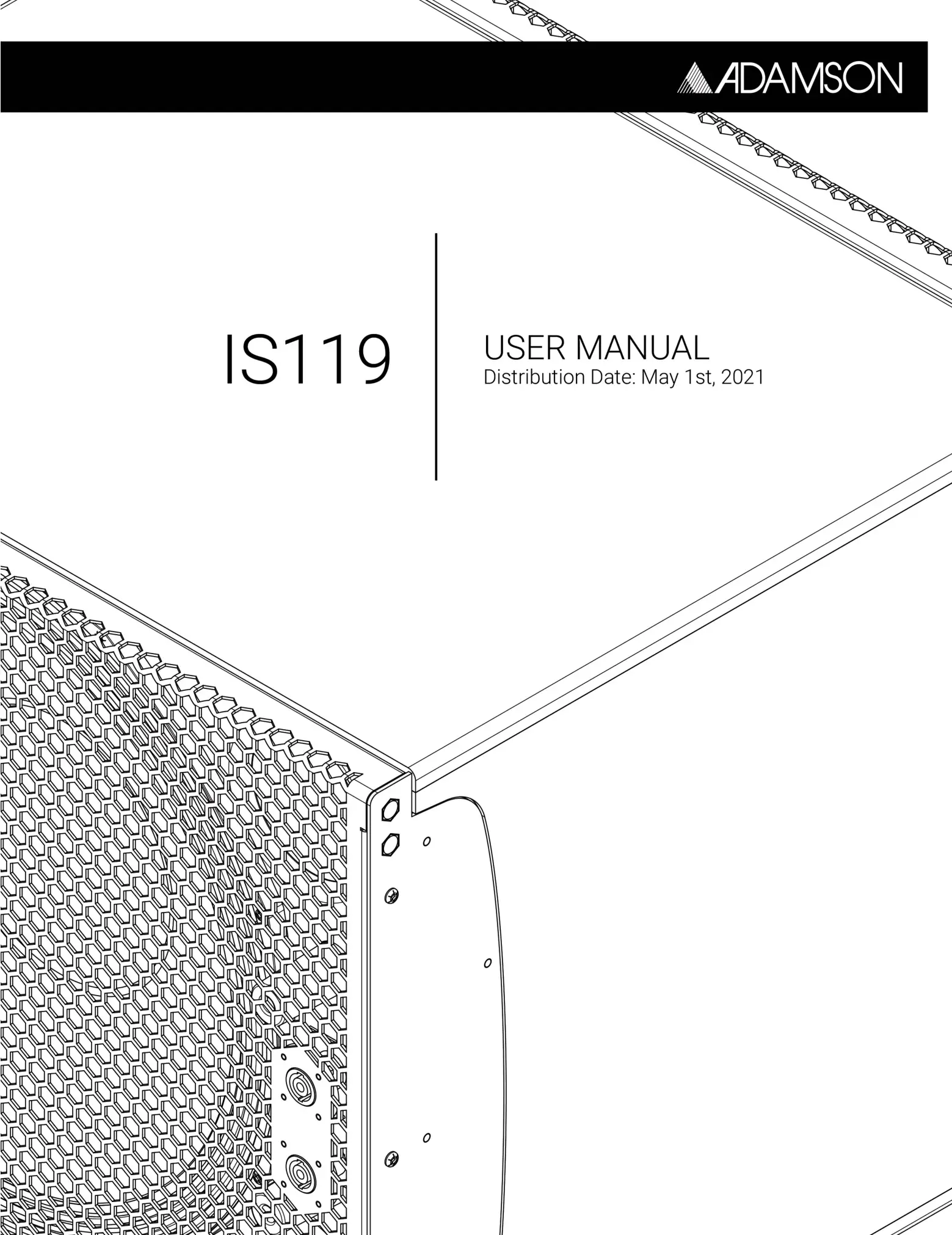 ADAMSON IS-Series IS119 Sub-Compact Subwoofer User Manual