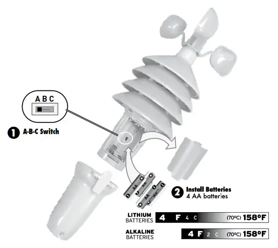 ACURITE 3-in-1 Weather Sensor - Install or Replace Batteries