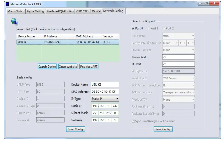 C4i MXB88H 8x8 Seamless UHD Matrix - Control via Web