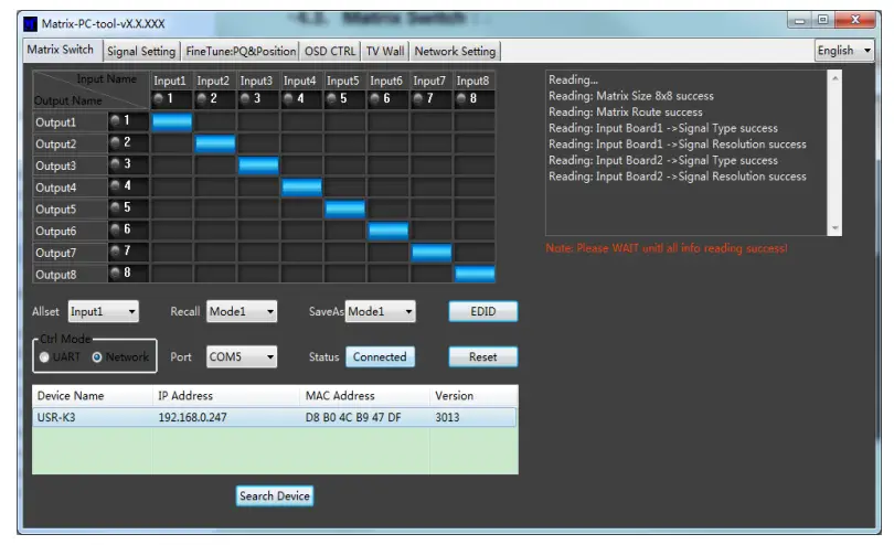 C4i MXB88H 8x8 Seamless UHD Matrix - Matrix Switch