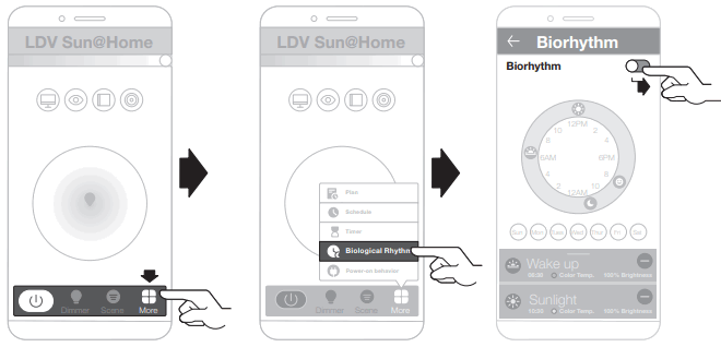 LEDVANCE 4058075575875 Sun Home Panan Lamp - Rhythms Function