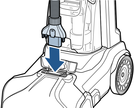 Cleaning with the Hose and Tool