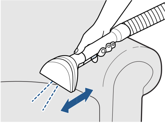 Cleaning with the Hose and Tool