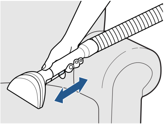Cleaning with the Hose and Tool
