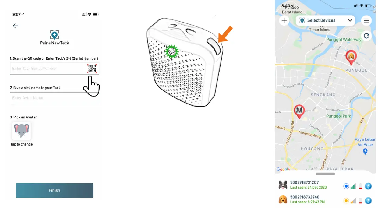 Tack GPS TK 20 GPS Location Tracker - app 1