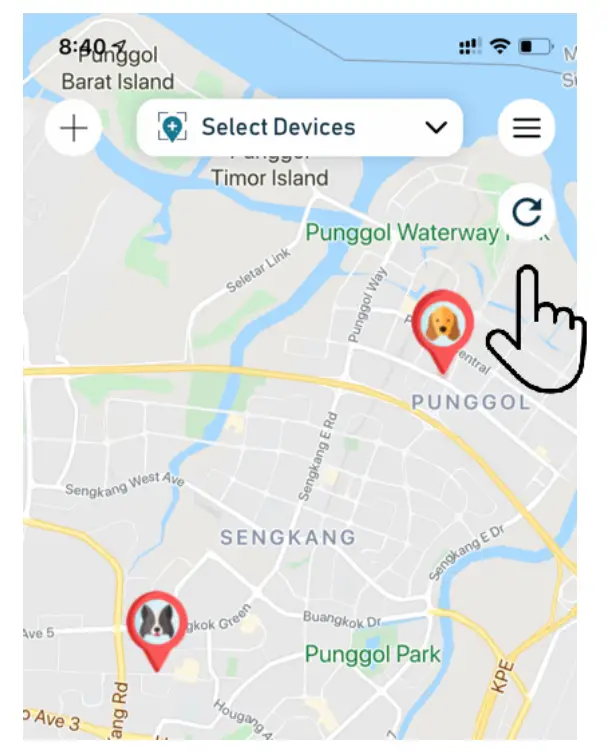 Tack GPS TK 20 GPS Location Tracker - app 2