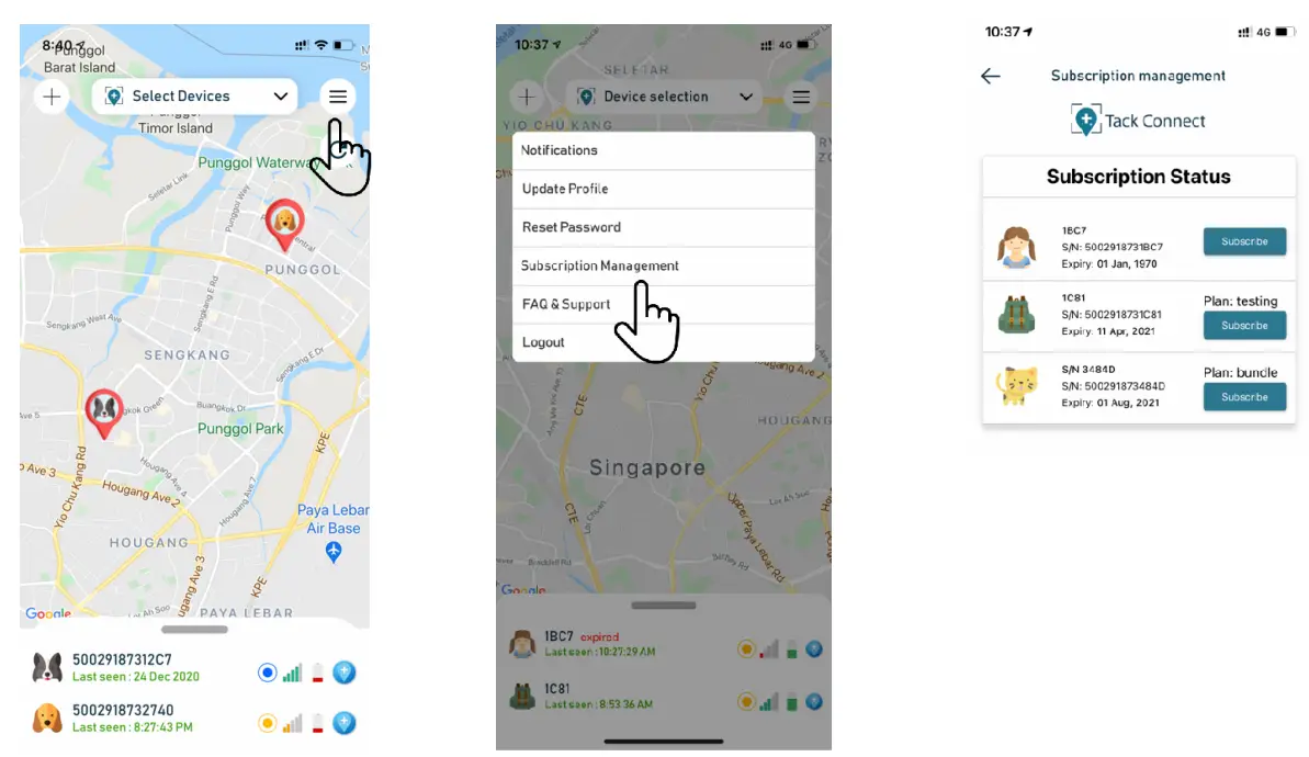 Tack GPS TK 20 GPS Location Tracker - app 6