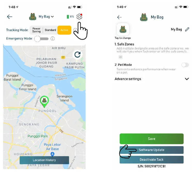 Tack GPS TK 20 GPS Location Tracker - app 8