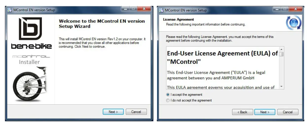 ben-e-bike TWENTY E-POWER - Confirm the license agreement
