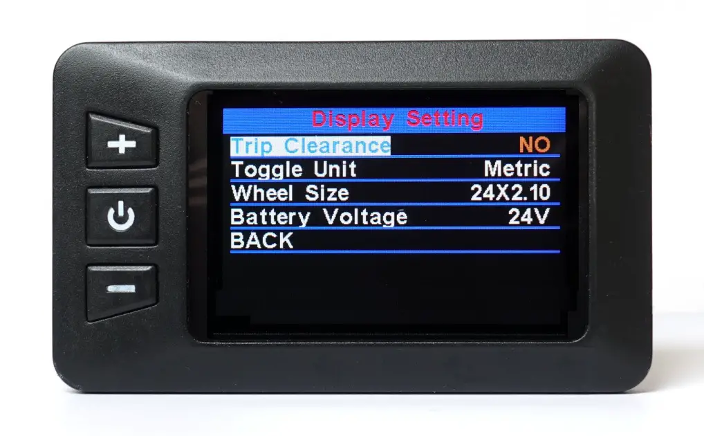 ben-e-bike TWENTY E-POWER - Display Setting