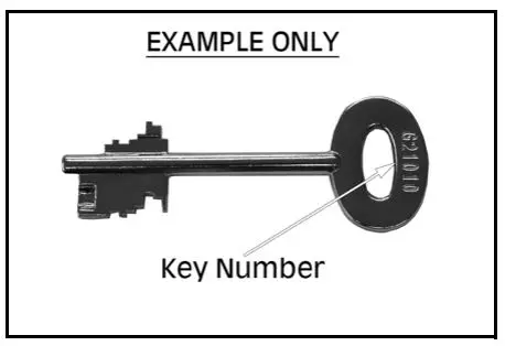 Clarke CS1000K 75.6 L Key Operated Safe - REPLACEMENT KEY