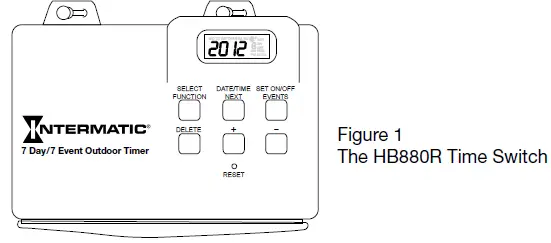 INTERMATIC HB880R Outdoor 7 Day Digital Fig1