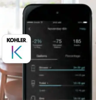 KOHLER H2Wise Undercounter Smart Home Water Monitor for Whole-Home Leak Protection User Manual - Mobile app