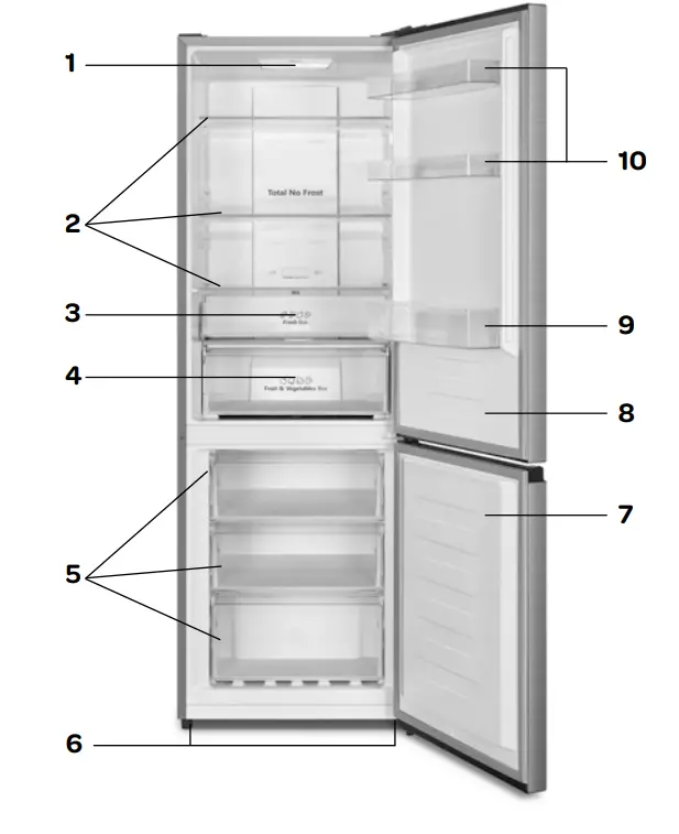 INVENTUM MDR2600 Freestanding Fridge Freezer - overview