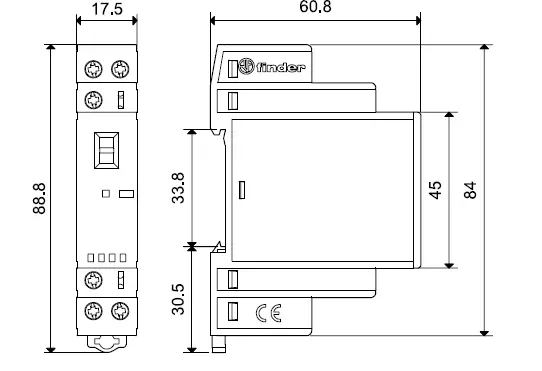finder 22.32 Modular Contactor 25A 2