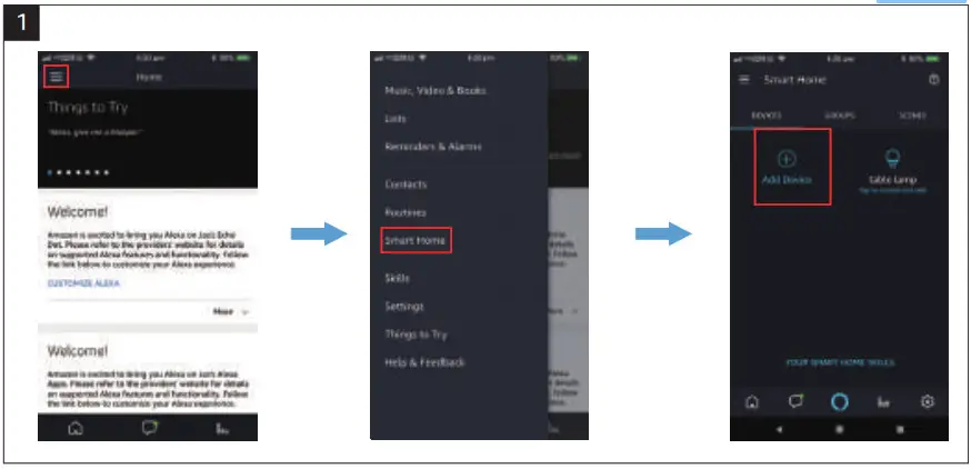 Olafus LED Smart Strip AMAZON ALEXA 1