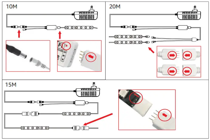 Olafus LED Smart Strip CONNECTION DIAGRAM