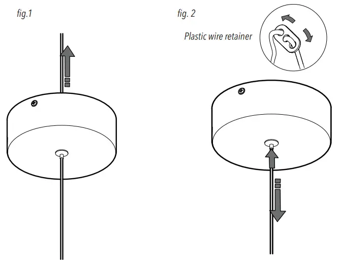 artika PDT-1SUB-HD-CR LED Pendant Light Subway Round Instruction Manual - Fig. 1,2