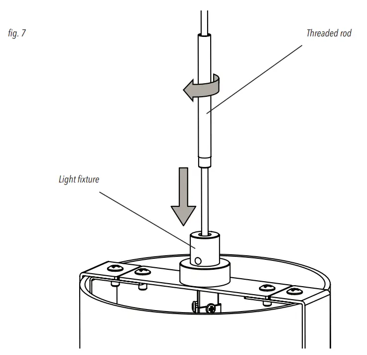 artika PDT-1SUB-HD-CR LED Pendant Light Subway Round Instruction Manual - Fig. 7