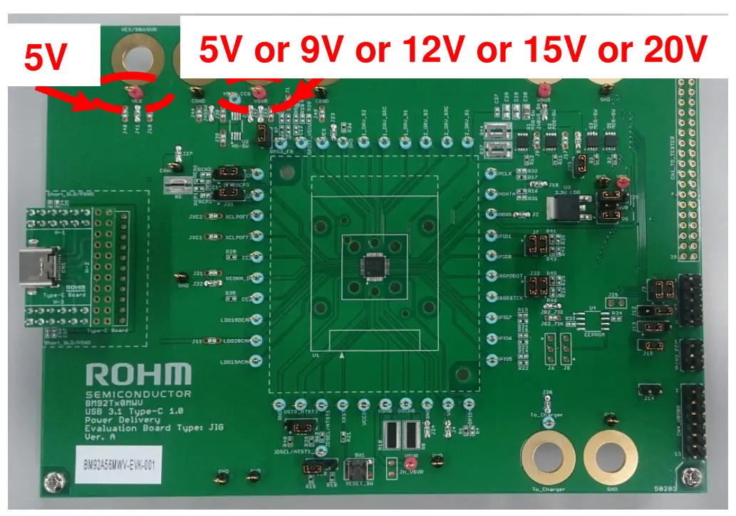ROHM BM92A56MWV EVK 001 USB Type C Power Delivery Evaluation Board - fig 4