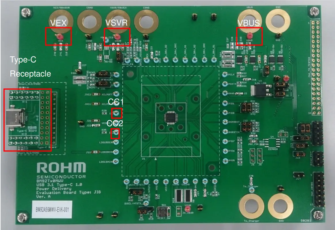 ROHM BM92A56MWV EVK 001 USB Type C Power Delivery Evaluation Board - fig 5