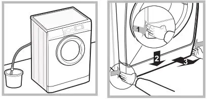 INDESIT Washer-Dryer - Opening the porthole door manually 1