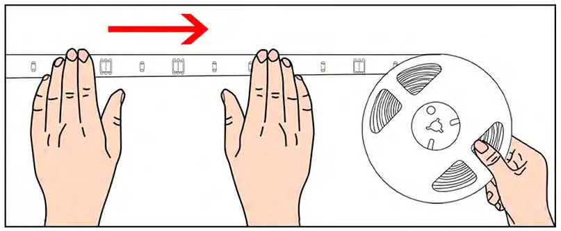 Cozylady 5M 100M Smart LED Strip Lights - Tear and attach 1