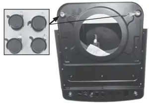 a close up of a speaker