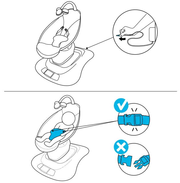 4moms 2000800 MamaRoo 4 Multi Motion Baby Swing - Fig 3