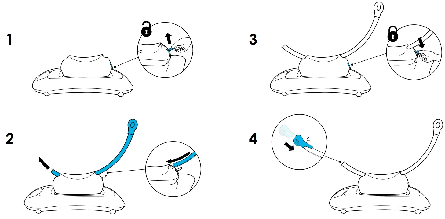 4moms 2000800 MamaRoo 4 Multi Motion Baby Swing - Fig