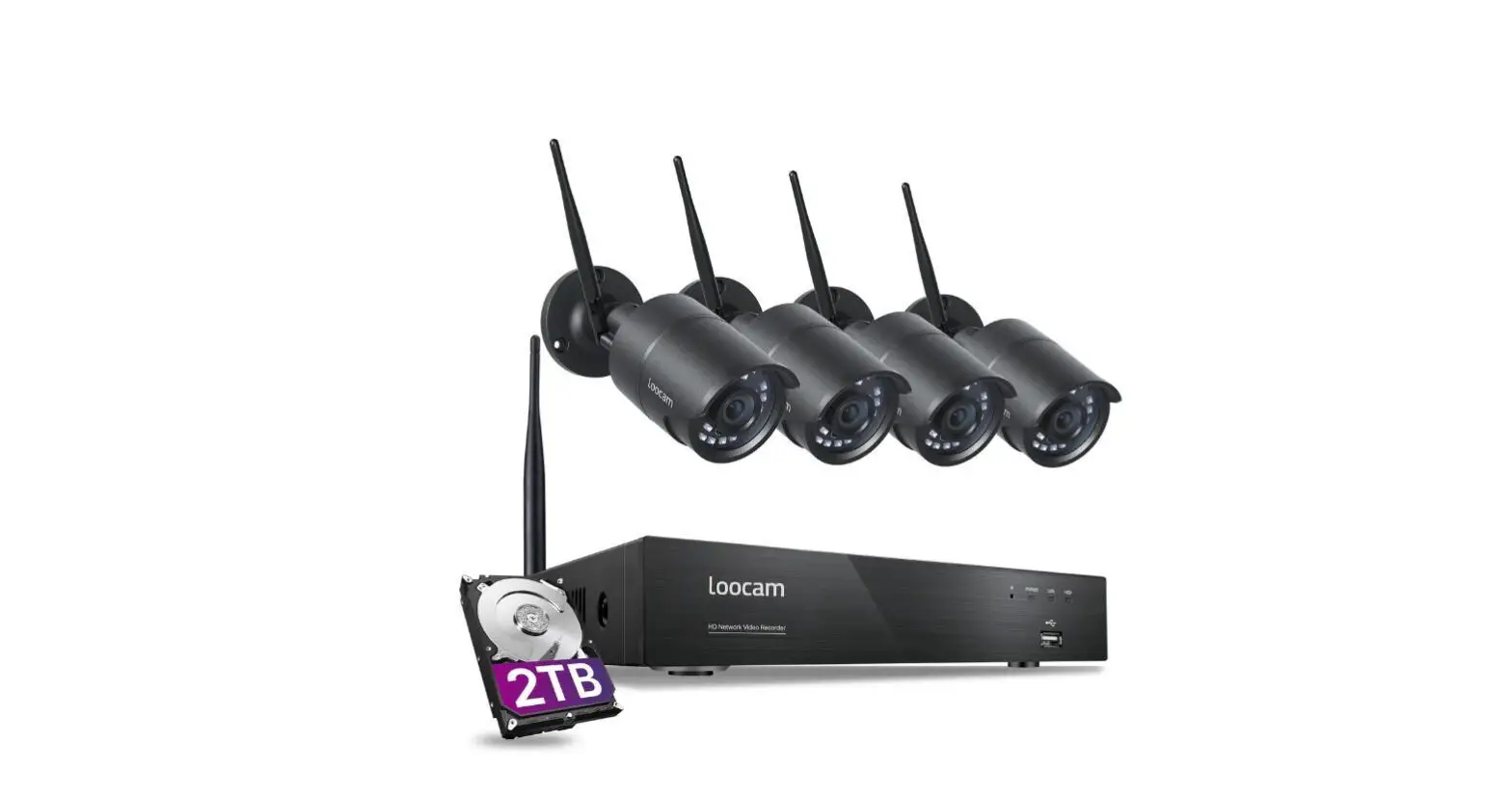 Loocam Ln8w4b-4b42s-199 Ultra Long Distance 1080p Wireless Security Camera System User Guide