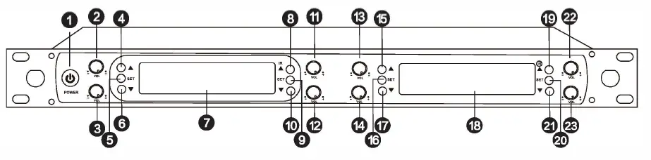 PHENYX PRO PTU-6000 Selectable Frequency UHF Eight-Channel--Wireless-Microphone-System-FIG-1