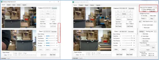 DVDO-C3-1 PTZ Auto Tracking Camera Calibration for Tracking A