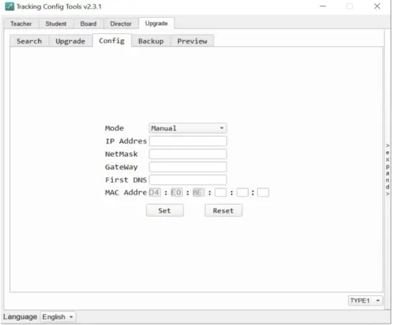 DVDO-C3-1 PTZ Auto Tracking Network Setup Method 2 B