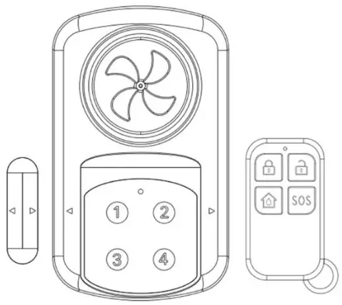 HENDUN Waterproof Gate Door Alarm -