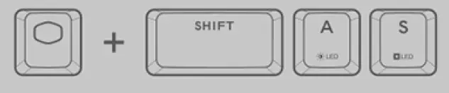 cooler master CK721 Hybrid wireless mechanical keyboard FIG 2