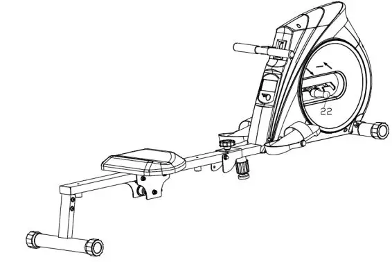 FORTIS FSMEXRWMC1A Foldable Mechanical Exercise Rowing Machine User Guide - Pull up the handlebar