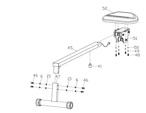 FORTIS FSMEXRWMC1A Foldable Mechanical Exercise Rowing Machine User Guide - Remove the cushion pad