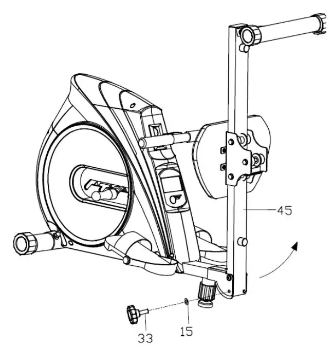 FORTIS FSMEXRWMC1A Foldable Mechanical Exercise Rowing Machine User Guide - The rowing machine is foldable