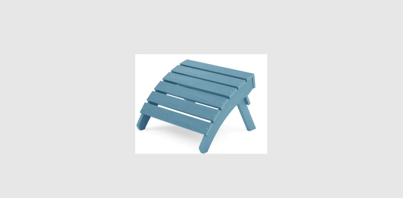 Greenvines Ht-oc-zd&ao Blue Plastic Outdoor Folding Adirondack Ottoman User Manual