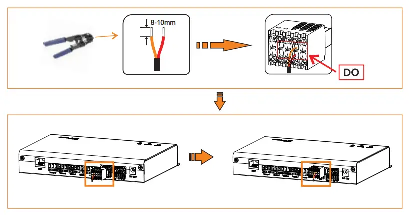 Installation of the DO Signal Cable