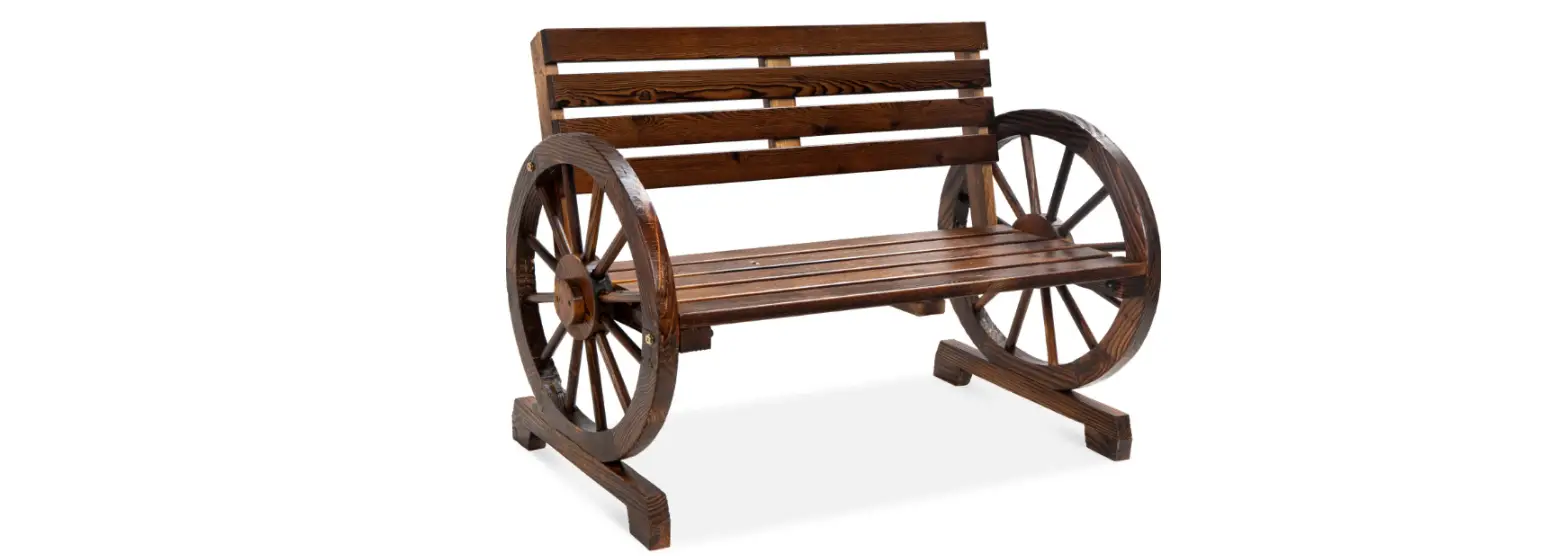 Bcp Sky2364 Wooden Wagon Wheel Bench Instruction Manual
