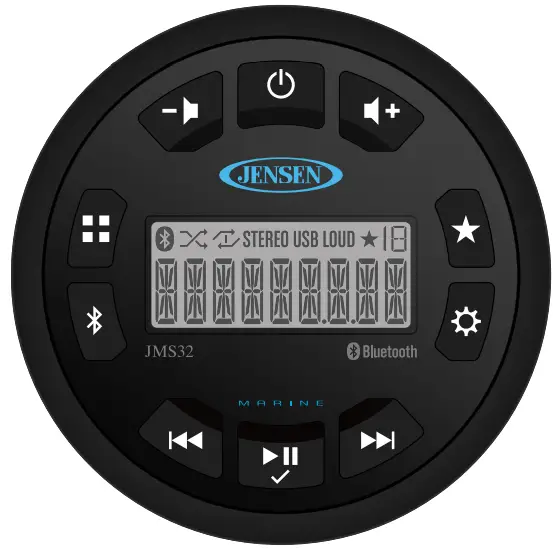 JENSEN JMS32 160 Watt Stereo Radio -