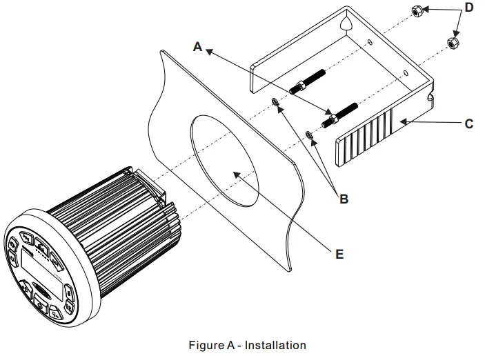 JENSEN JMS32 160 Watt Stereo Radio - Installation