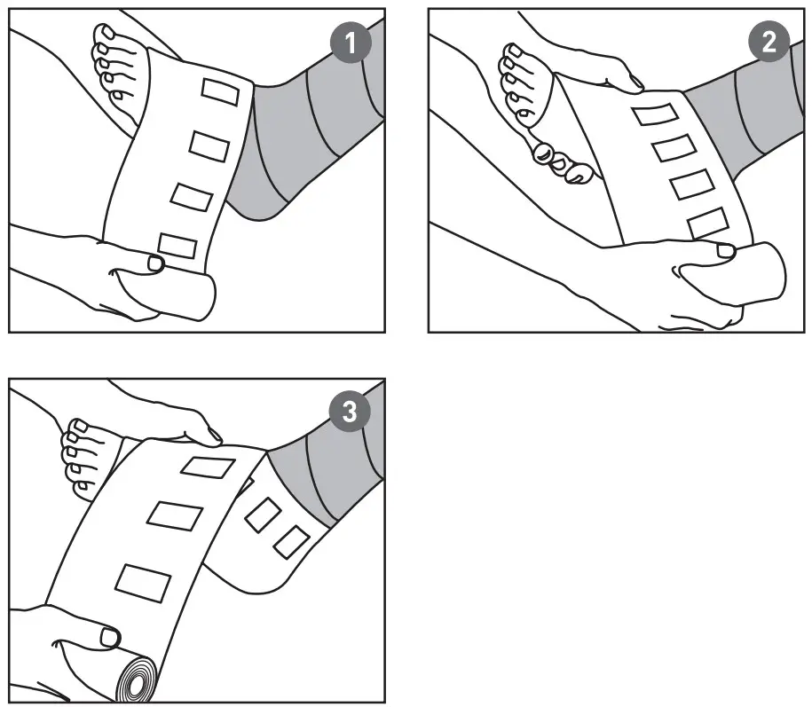 Molnlycke Setopress P.E.C Medium or High Compression Bandage - figure 4