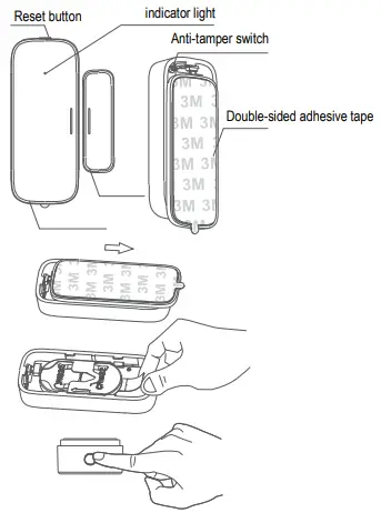 MARMITEK 242711 Sense MI Zigbee Door Alarm Sensor-3