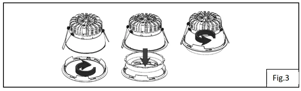Whitecroft lighting C79 Mirage 3 Architectural Downlighter Idea - fig3