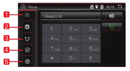 axis AX1860NAV ANDROID MULTIMEDIA - Hands-Free Call